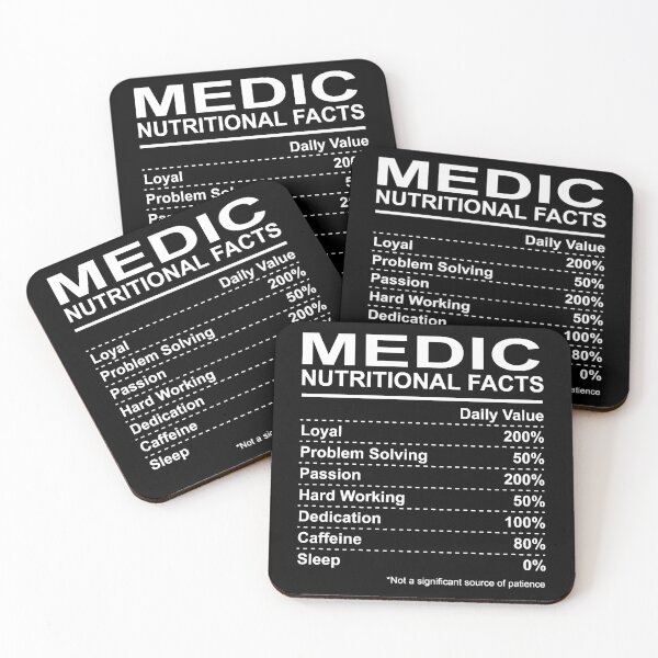 Item preview, Medic Nutritional Facts designed and sold by HumbleShirt.