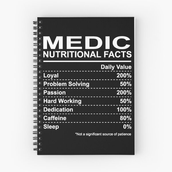 Item preview, Medic Nutritional Facts designed and sold by HumbleShirt.