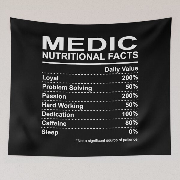 Item preview, Medic Nutritional Facts designed and sold by HumbleShirt.