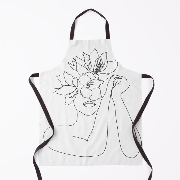 Item preview, Woman face with flowers. Line art female. Abstract face with flowers. Scandinavian print, Nordic, Trendy print, Styled, Scandinavian art, Modern art, Wall art, Print, Minimalistic, Modern Poste designed and sold by Nina Velychko.