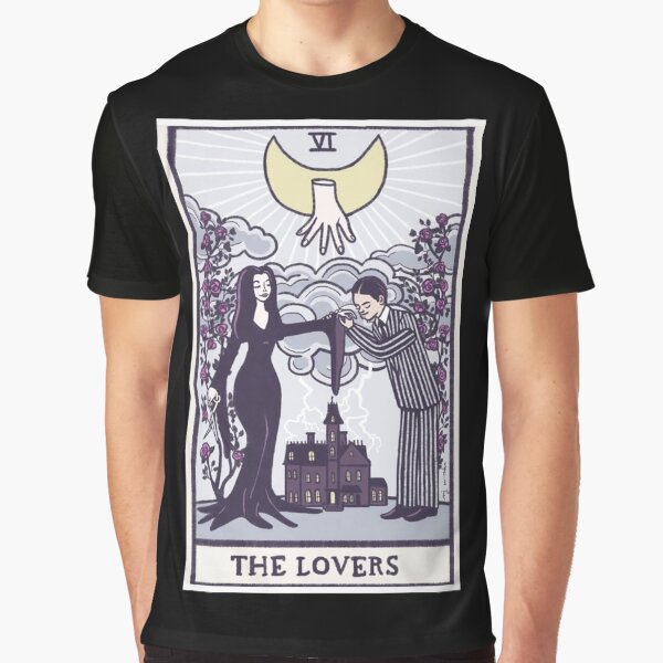 Item preview, The lovers - tarot - Addams family designed and sold by NomiBee.