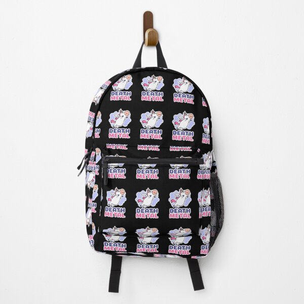 Item preview, Death metal happy pink and purple unicorn joke designed and sold by Captain-Jackson.