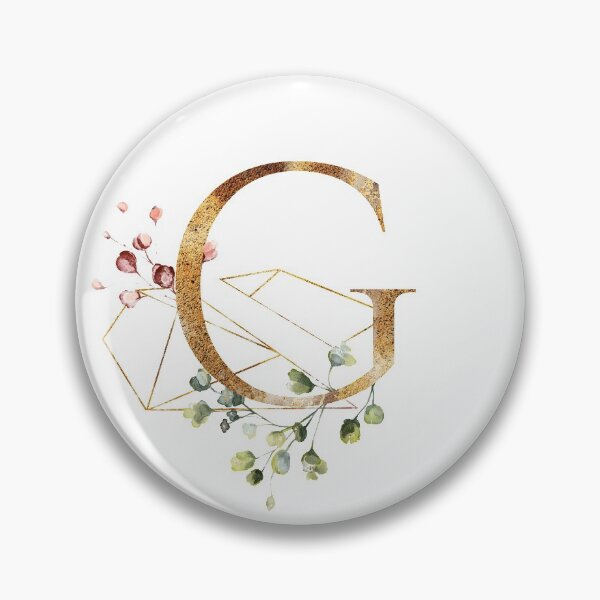 Item preview, Floral Geometric Polygon Monogram G designed and sold by junkydotcom.