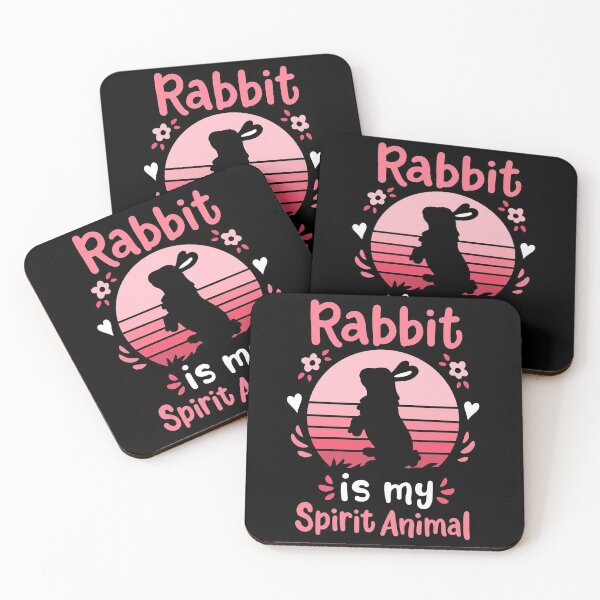 Artikelvorschau, Kaninchen-Häschen-Geist-Tier-Retro entworfen und verkauft von CreativeGiftShp.