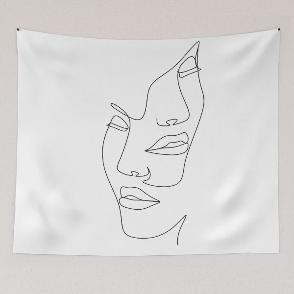 Item preview, One Line Art Couple. Men and woman. Love poster. 2 faces.Couple print, Kiss print. Scandinavian, Nordic, Trendy print, Styled, Scandinavian art, Modern art, Print, Minimalistic, Modern Poste    designed and sold by Nina Velychko.