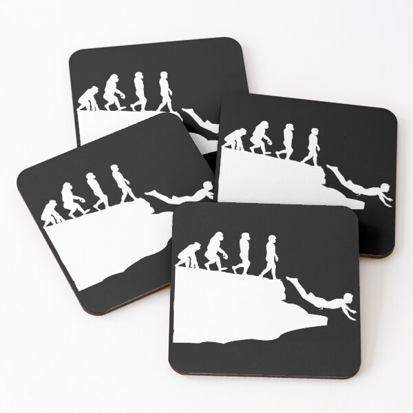 Item preview, Cliff Diving Tombstoning Base Jumping Extreme Sports Evolution designed and sold by CuteDesigns1.