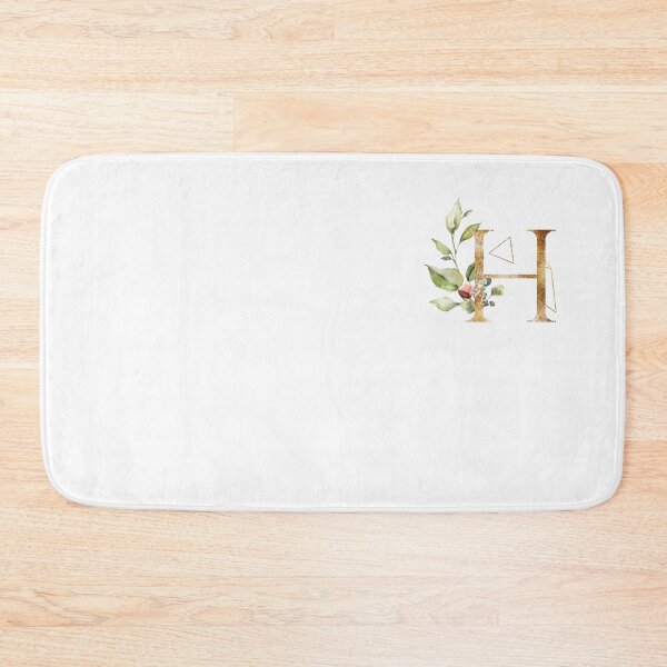 Item preview, Floral Geometric Polygon Monogram H designed and sold by junkydotcom.