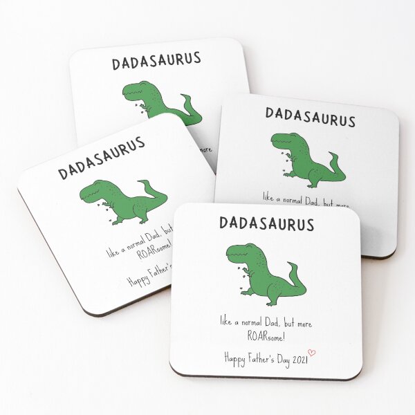 Item preview, Happy fathers day dadasaurus  designed and sold by AllPrintsAndArt.