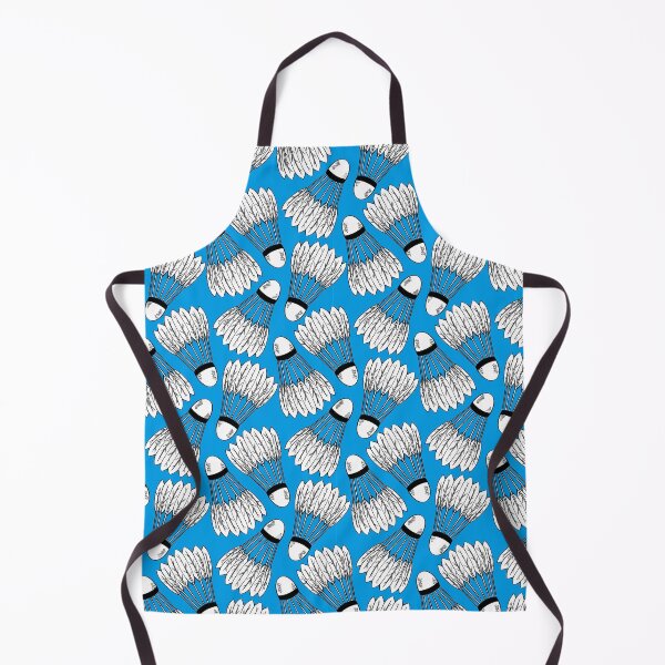 Item preview, Seamless pattern with a sketch of shuttlecocks for playing badminton on blue background. designed and sold by Veleri.