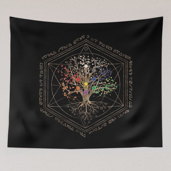Item preview, Kabbalah The Tree of Life  designed and sold by k9printart.