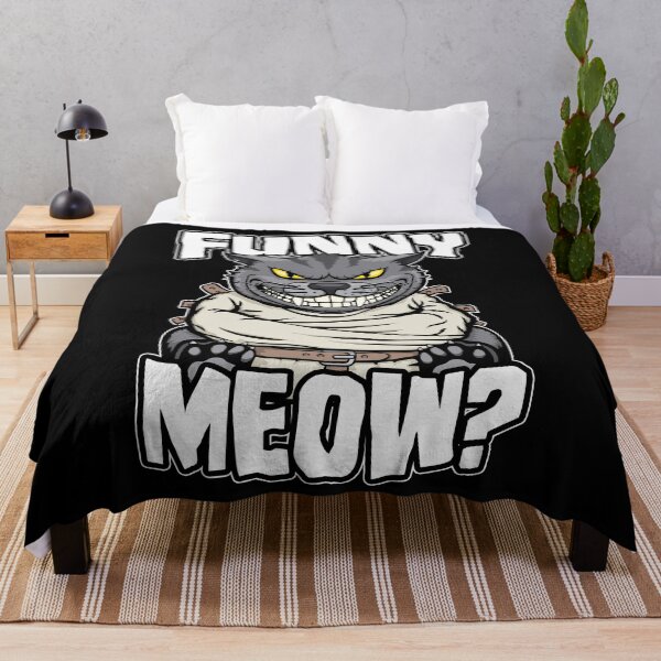 Item preview, Funny Meow How Crazy Cat Lady Funny Mad Cats Lover Pun designed and sold by GrandeDuc.