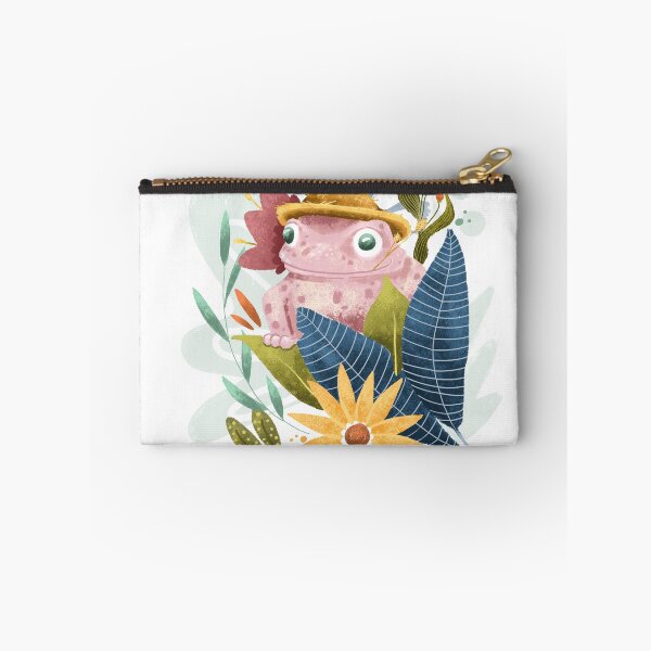 Item preview, Pink Frog with Flowers designed and sold by CoffeeandPixels.