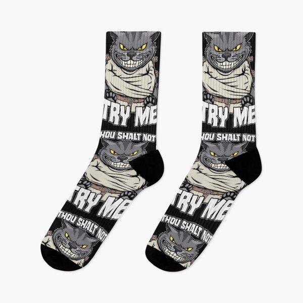 Item preview, Thou Shalt Not Try Me Crazy Lady Cat Funny Mad Cats Lover designed and sold by GrandeDuc.