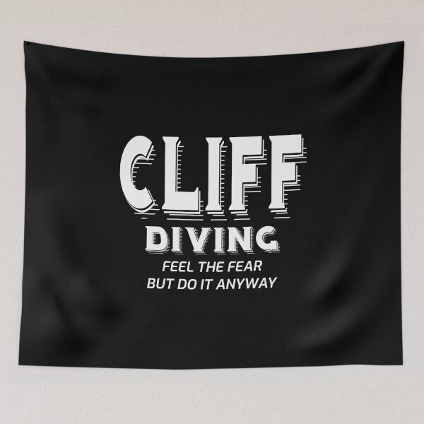 Item preview, Cliff Diving Tombstoning Base Jumping Extreme Sports Funny Sayings designed and sold by CuteDesigns1.
