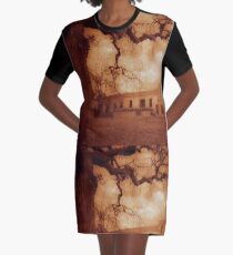 Old Winery Graphic T-Shirt Dress