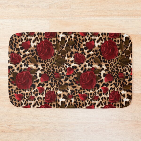 Item preview, ​Leopard Rose Pattern - Floral Animal Print designed and sold by ArtStyleAlice.