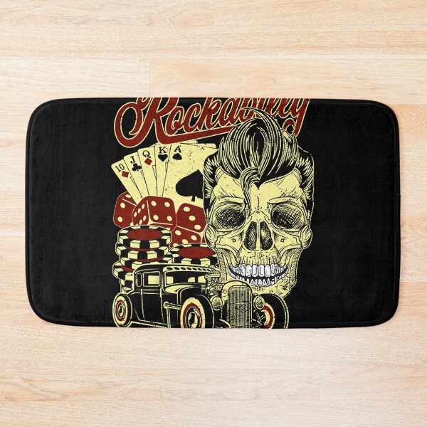 Item preview, Rockabilly Gambling Skull T-Shirt designed and sold by diore2012.