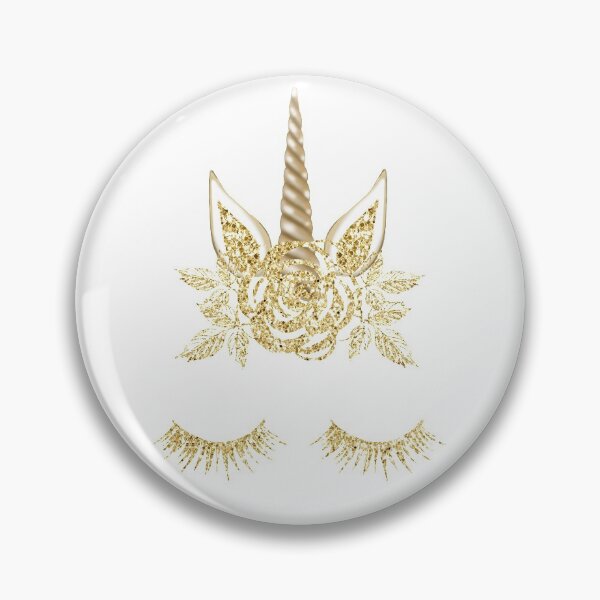 Item preview, Glitter unicorn fashion gold illustration  designed and sold by Lalanacliparts.