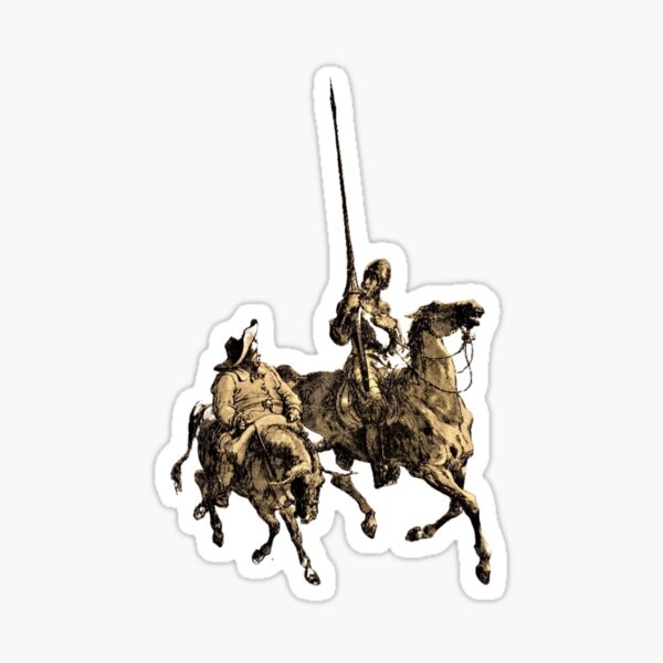 Item preview, Don Quixote and Sancho Panza, Cervantes designed and sold by artsphere.