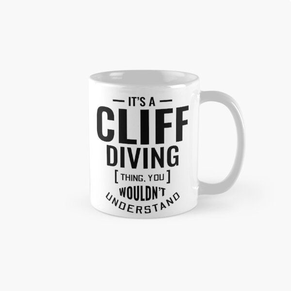 Item preview, Cliff Diving Tombstoning Base Jumping Extreme Sports Funny Sayings designed and sold by CuteDesigns1.