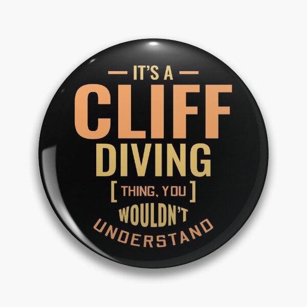 Item preview, Cliff Diving Tombstoning Base Jumping Extreme Sports Funny Sayings designed and sold by CuteDesigns1.