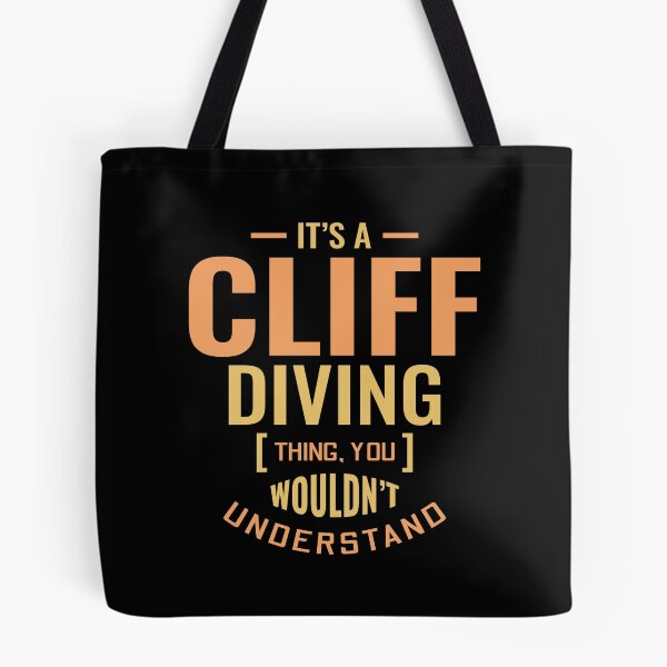 Item preview, Cliff Diving Tombstoning Base Jumping Extreme Sports Funny Sayings designed and sold by CuteDesigns1.