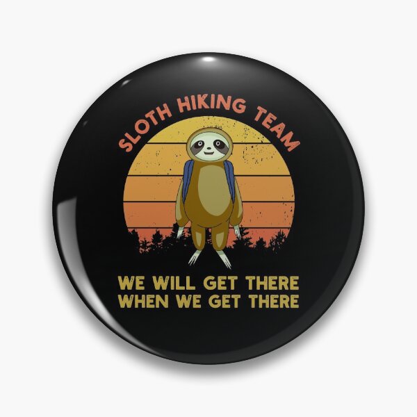 Item preview, sloth hiking team  designed and sold by 3colors3.
