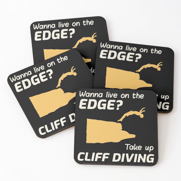 Item preview, Cliff Diving Tombstoning Base Jumping Extreme Sports Funny Sayings designed and sold by CuteDesigns1.