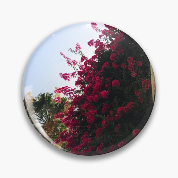 Item preview, Palm tree & Pink Flowers - Tropical Scene in Malaga, Spain designed and sold by Veriepear.