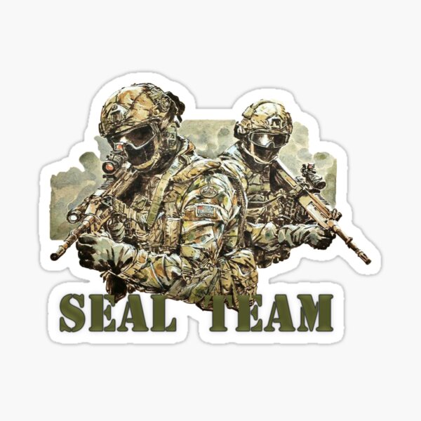 "SEAL TEAM " Sticker for Sale by TOP2 Redbubble