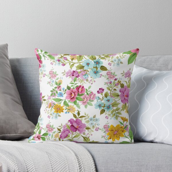Item preview, Flowers Seamless Pattern With Ladybug On Soft Green Background designed and sold by Fine Art California.