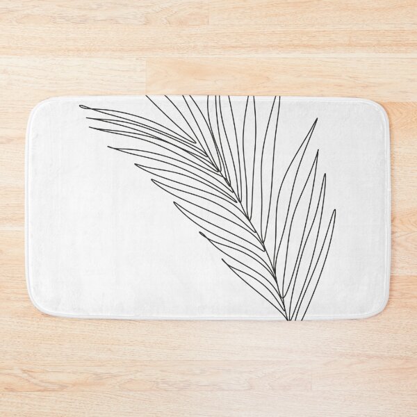 Item preview, Tropical leaves line art designed and sold by OneLinePrint.