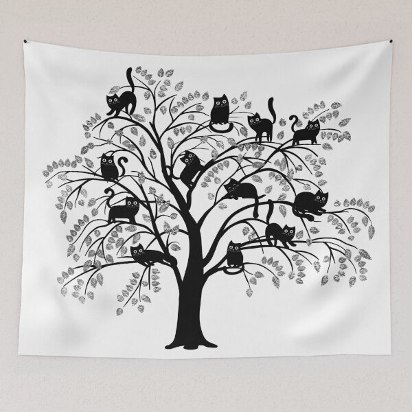 Item preview, The Black Cats Tree designed and sold by k9printart.