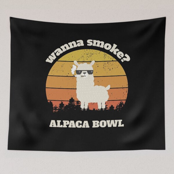 Item preview, wanna smoke alpaca bowl designed and sold by 3colors3.