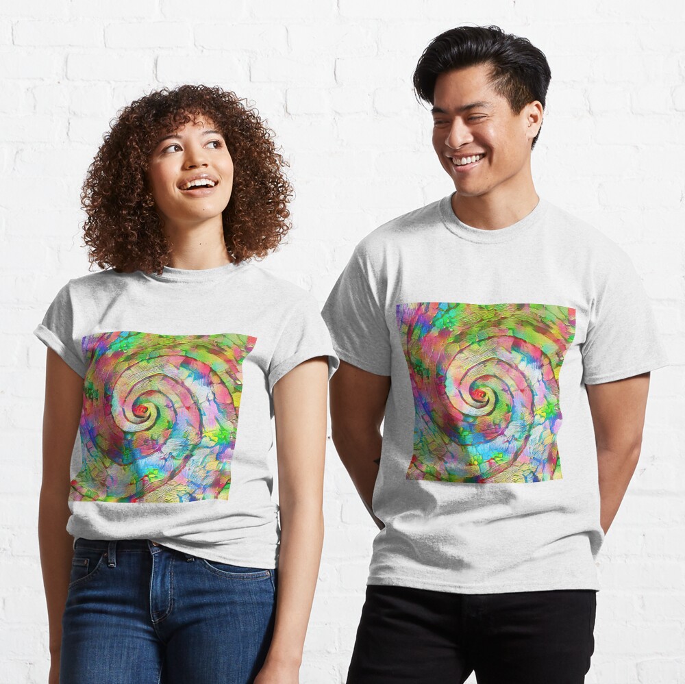 Fibonacci spiral DeepStyle abstraction Classic T-Shirt
