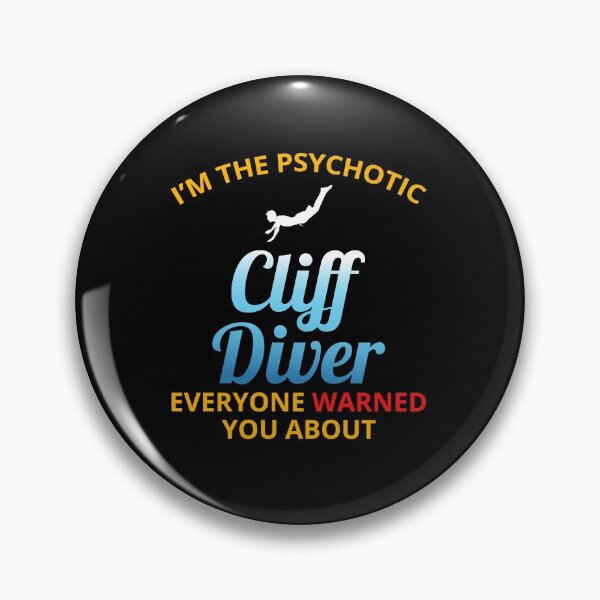 Item preview, Cliff Diving Tombstoning Base Jumping Extreme Sports Funny designed and sold by CuteDesigns1.