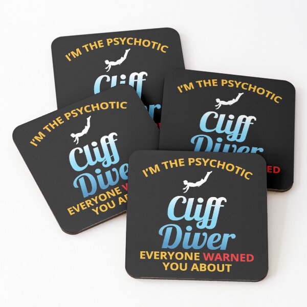 Item preview, Cliff Diving Tombstoning Base Jumping Extreme Sports Funny designed and sold by CuteDesigns1.