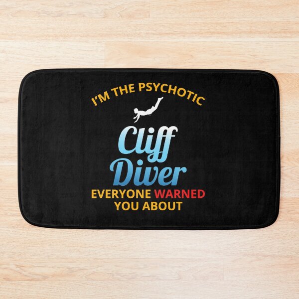 Item preview, Cliff Diving Tombstoning Base Jumping Extreme Sports Funny designed and sold by CuteDesigns1.