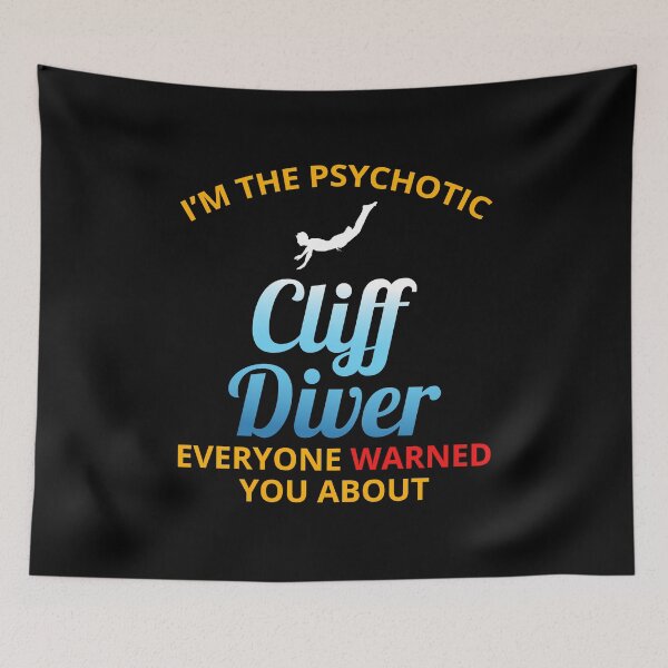 Item preview, Cliff Diving Tombstoning Base Jumping Extreme Sports Funny designed and sold by CuteDesigns1.