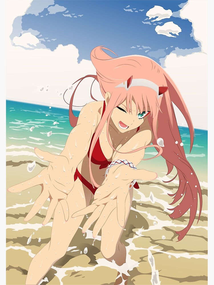 Bikini Zero Two Darling In The Franxx Art Print By Zerooneproject Redbubble 0720