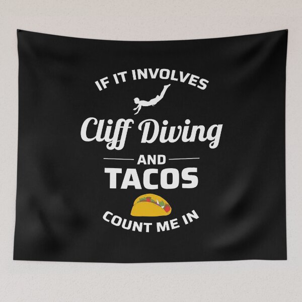 Item preview, Cliff Diving Diver Base Jumping Taco Lover Funny designed and sold by CuteDesigns1.