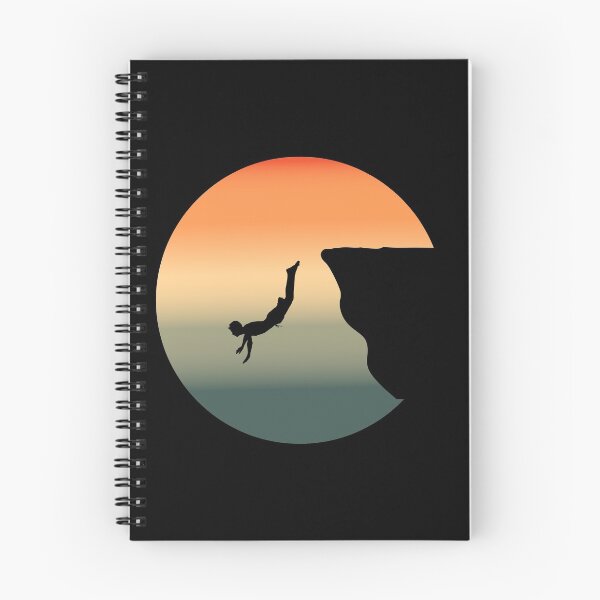 Item preview, Cliff Diving Tombstoning Base Jumping Extreme Sports Sunset Vintage Retro designed and sold by CuteDesigns1.