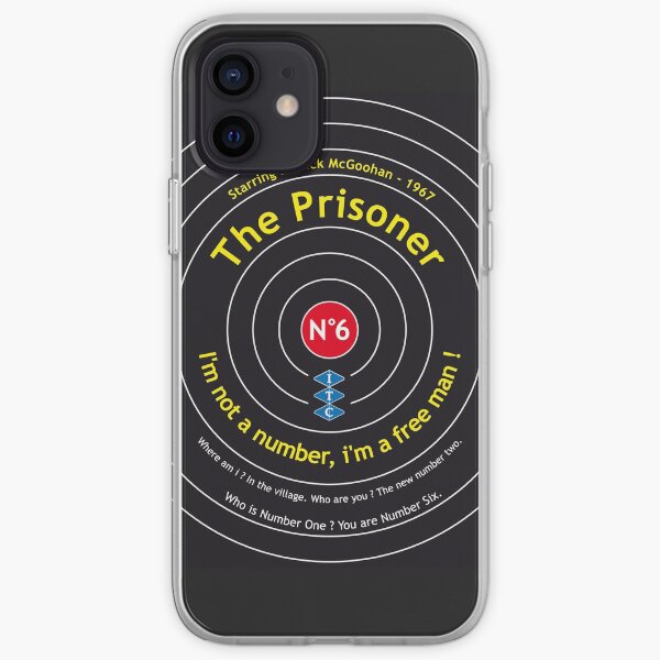 Le prisonnier numéro 6 McGoohan Portmeirion Design Vintage Poster Coque souple iPhone