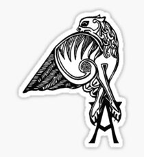 Buffy- angel's tattoo (black) Sticker