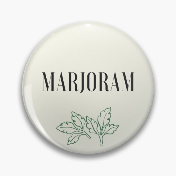 Item preview, Marjoram Kitchen Storage Jar Label designed and sold by the-label-guy.