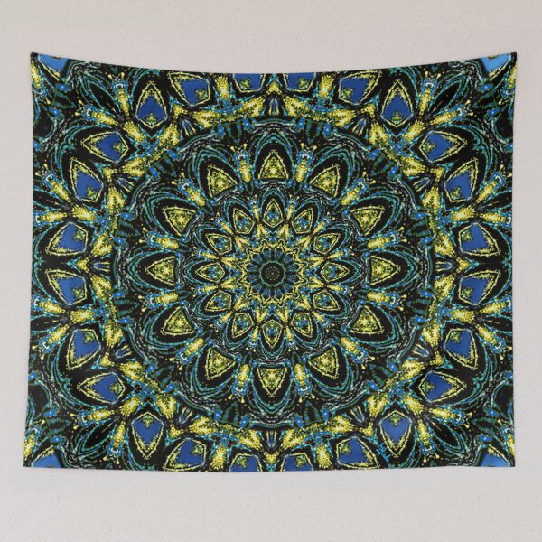 Item preview, Mandala blue and gold designed and sold by RGiadaArtShop.