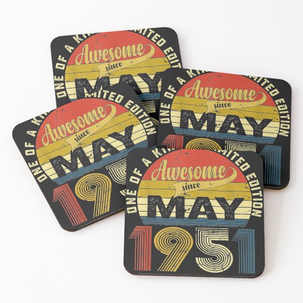 Item preview, 70th Birthday Decorations May 1951 Men Women 70 Years Old T-Shirt designed and sold by Lukifo-Quipo.