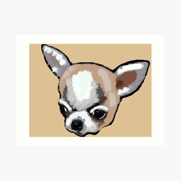 Cartoon Chihuahua Art Prints Redbubble