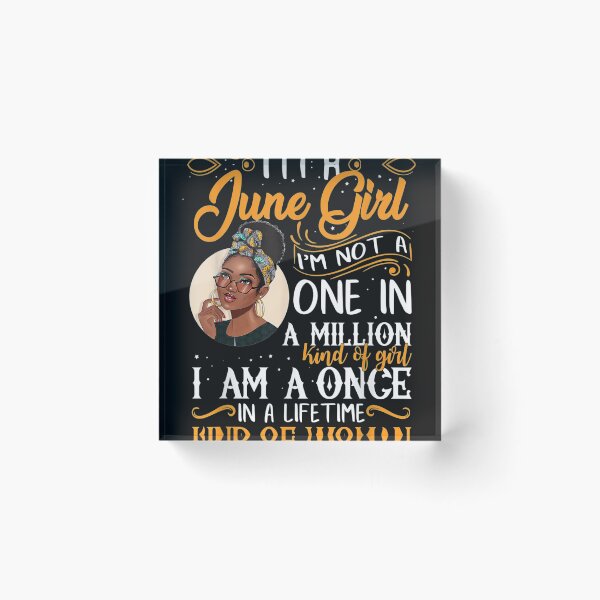 Item preview, I'm A June Girl Black Women Gemini T-Shirt designed and sold by Lukifo-Quipo.