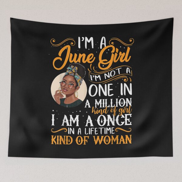 Item preview, I'm A June Girl Black Women Gemini T-Shirt designed and sold by Lukifo-Quipo.